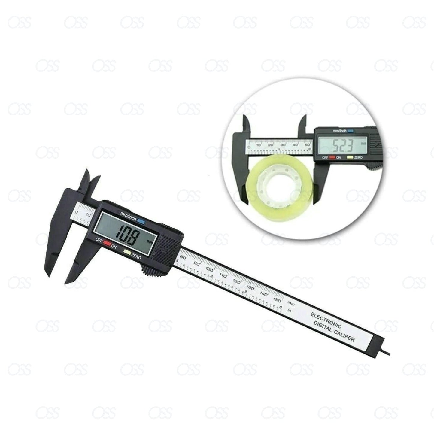 6 INCH DIGITAL VERNIER CALIPER 150MM STAINLESS STEEL MICROMETER ELECTRONIC TOOL