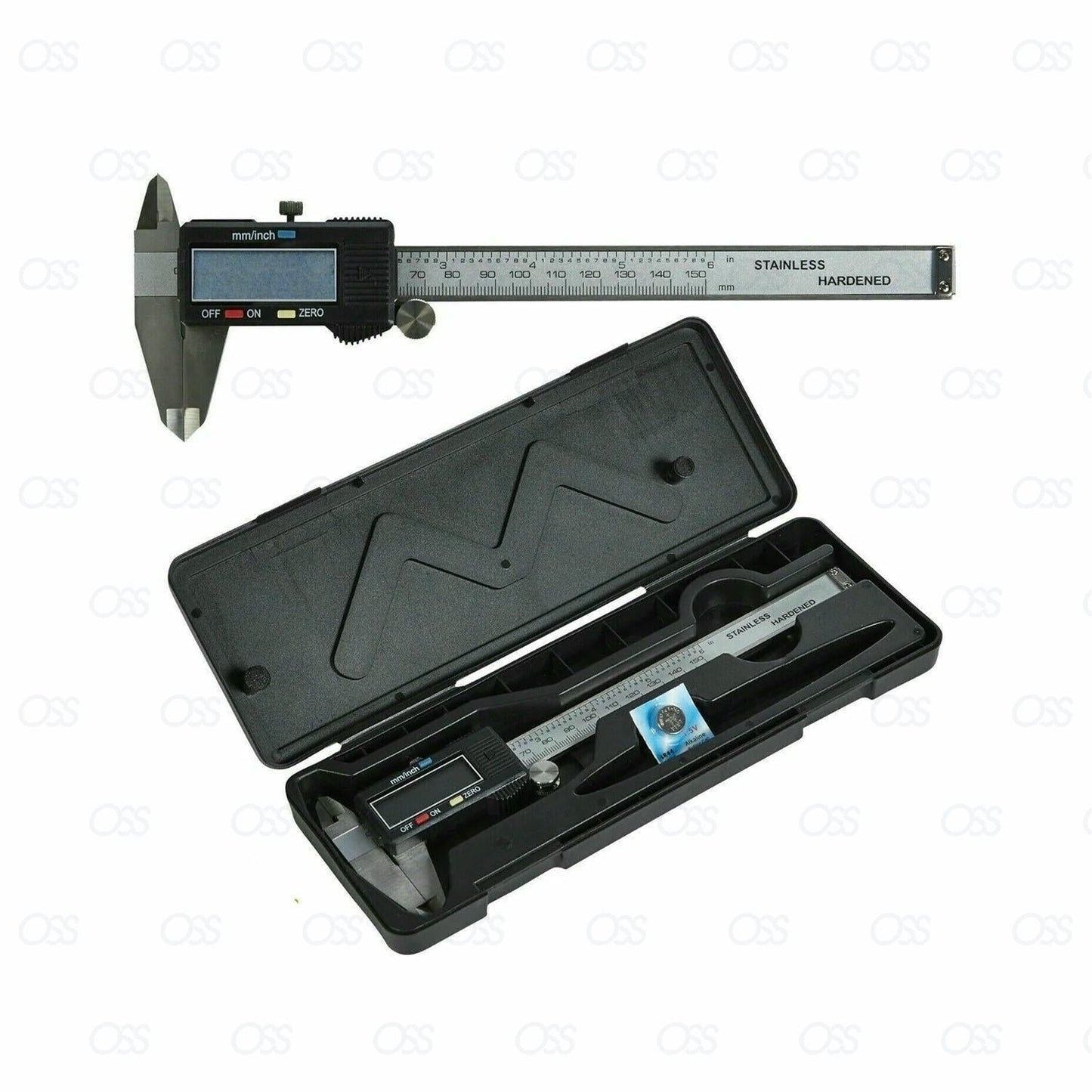 6 INCH DIGITAL VERNIER CALIPER 150MM STAINLESS STEEL MICROMETER ELECTRONIC TOOL