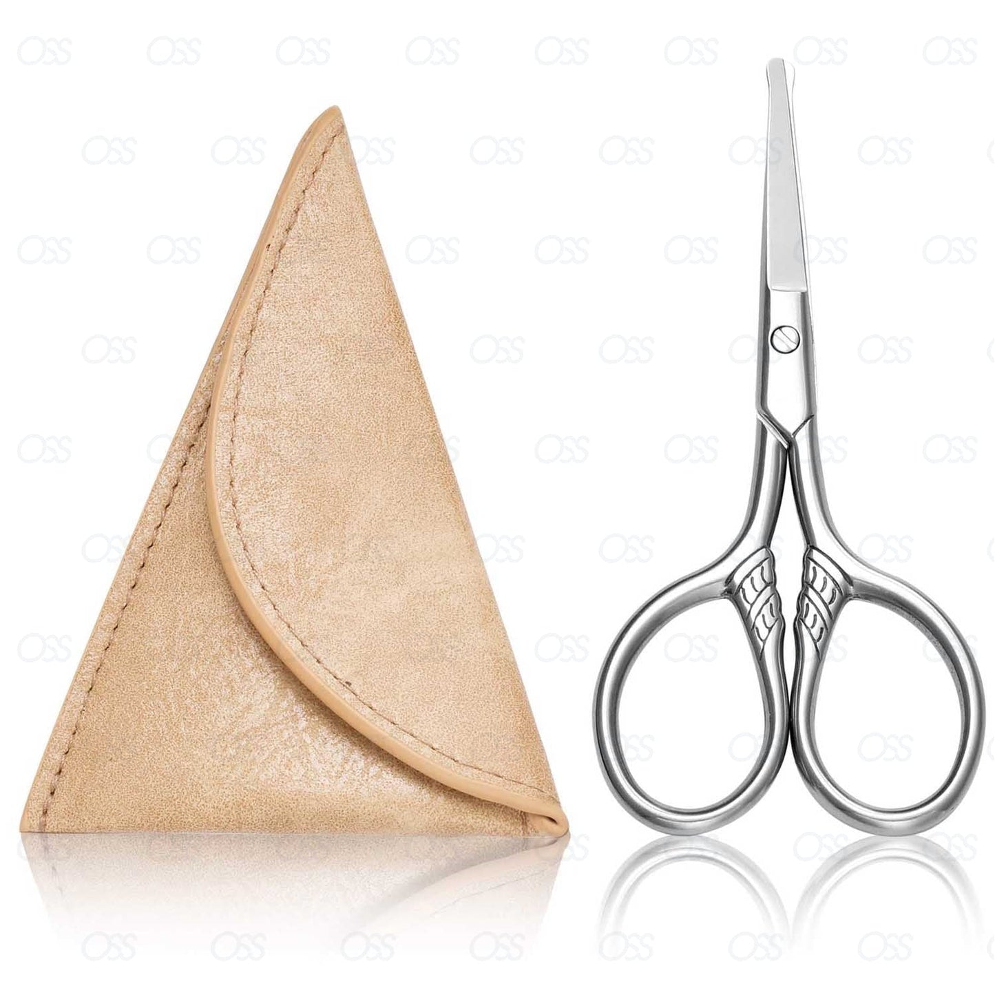 Nose Hair Trimming Scissors Grooming Mustache & Beard Eyebrow Facial Ear Hair
