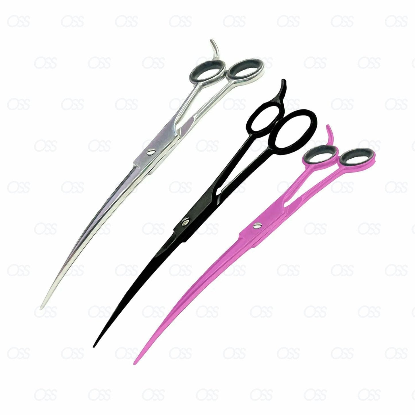 7" Professional Pet Dog Cat Hair Curved Cutting Grooming Scissors Shears