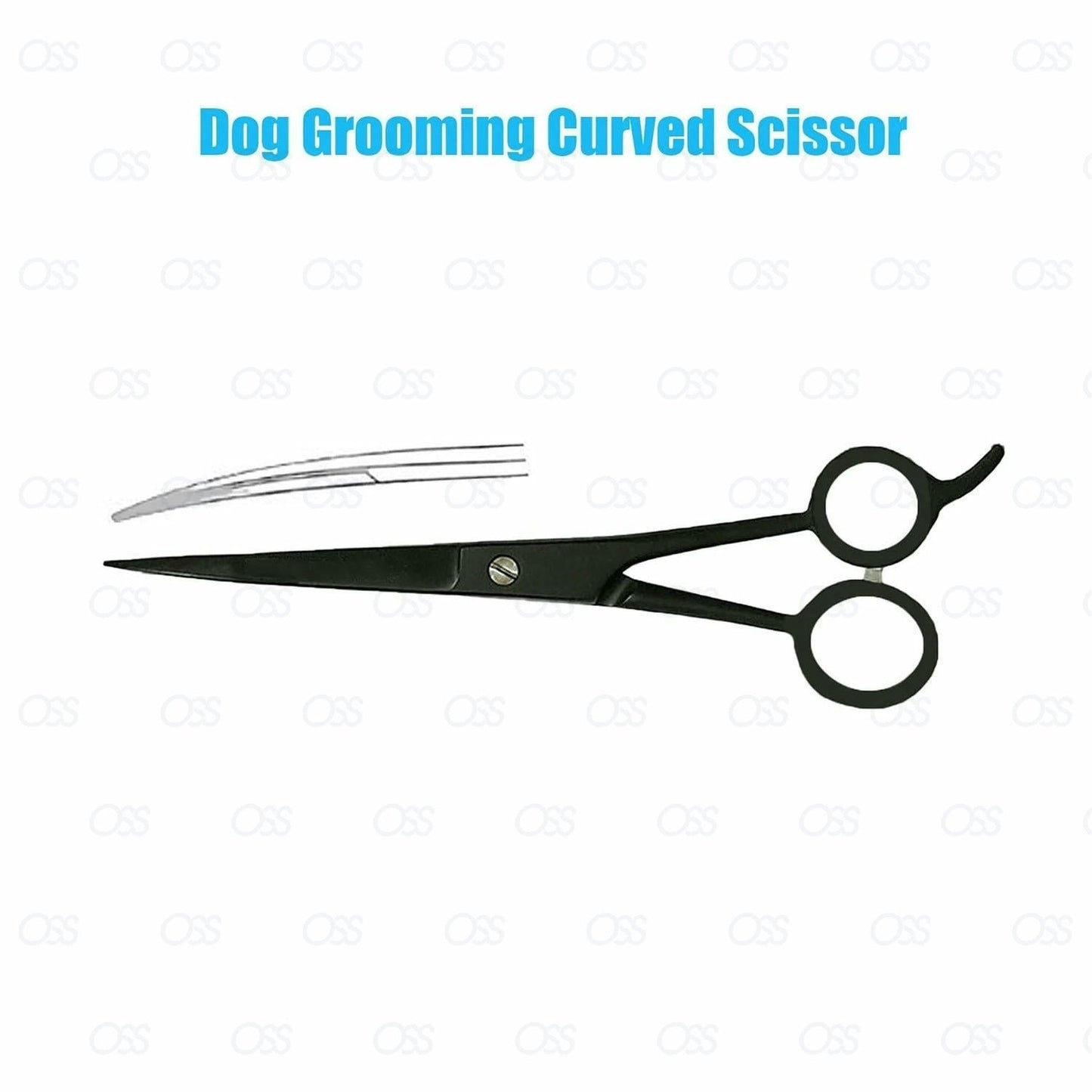 7" Professional Pet Dog Cat Hair Curved Cutting Grooming Scissors Shears