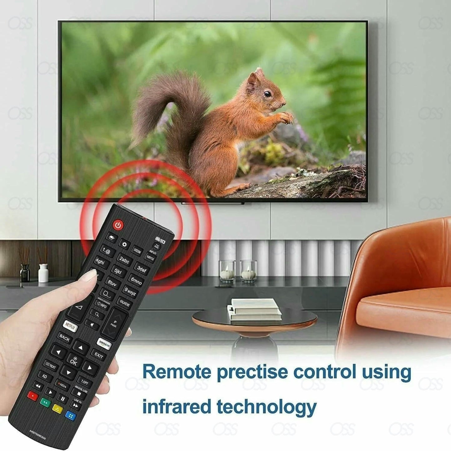 AKB75375608 For LG TV REPLACEMENT REMOTE CONTROL SMART TV LED 3D NETFLIX BUTTON