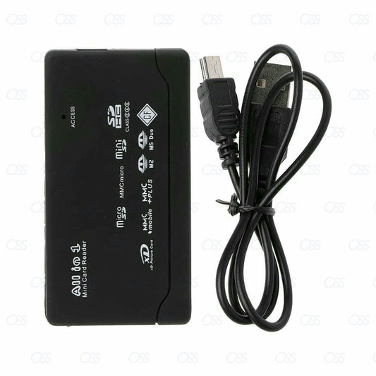 All in One 1 Memory Card Reader USB Adapter SD SDHC Mini Micro M2 MMC XD CF MS