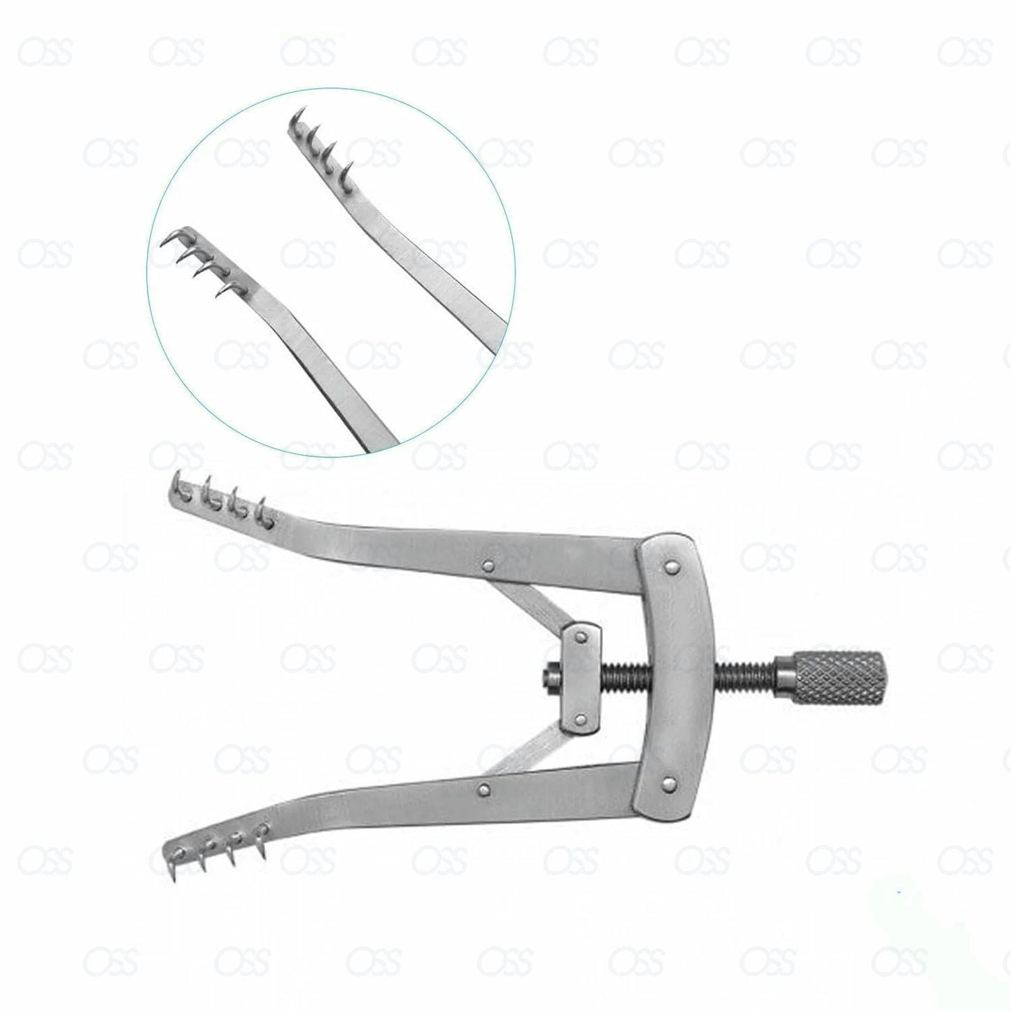 Alm Retractor 7cm Spread 7.5cm 8 Prongs Surgical Instrument Ce Mark