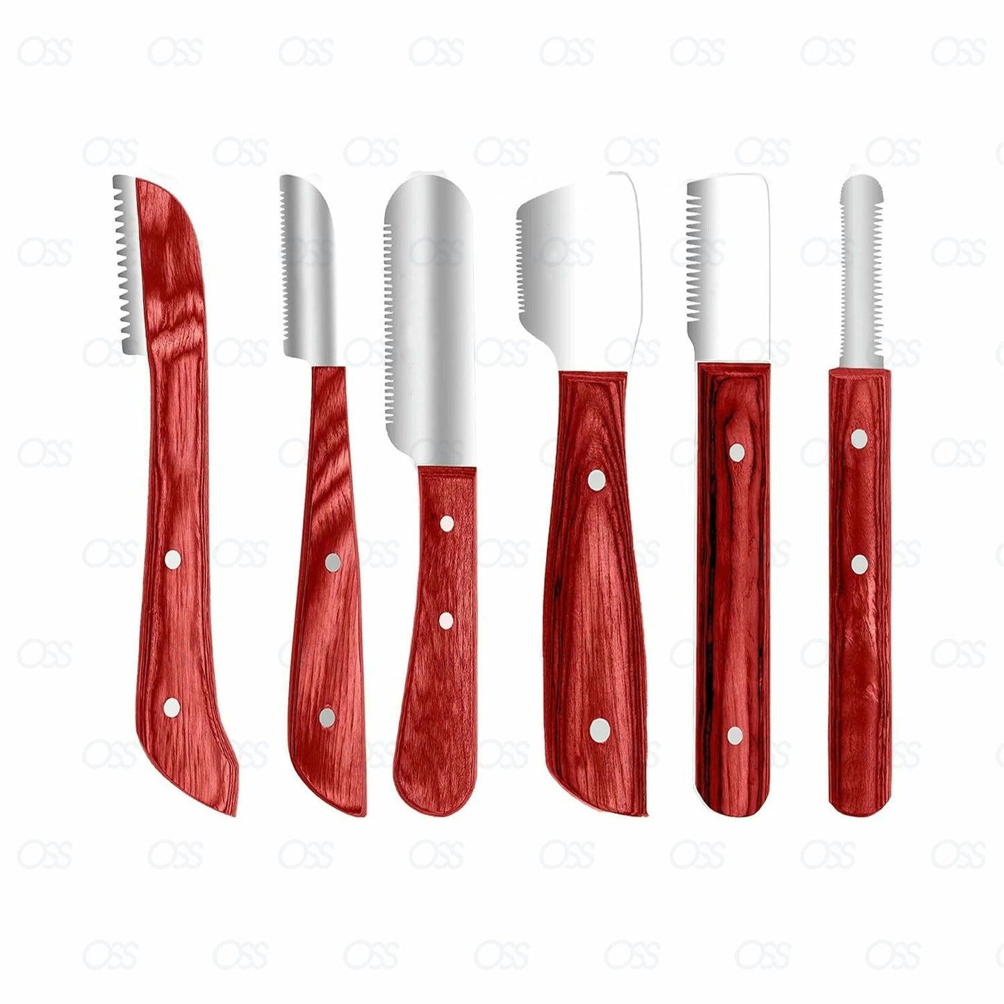 Animal Pet Stripping Knife Hair Trimming Grooming Comb 6 in 1 Cat Dog Puppy Horse