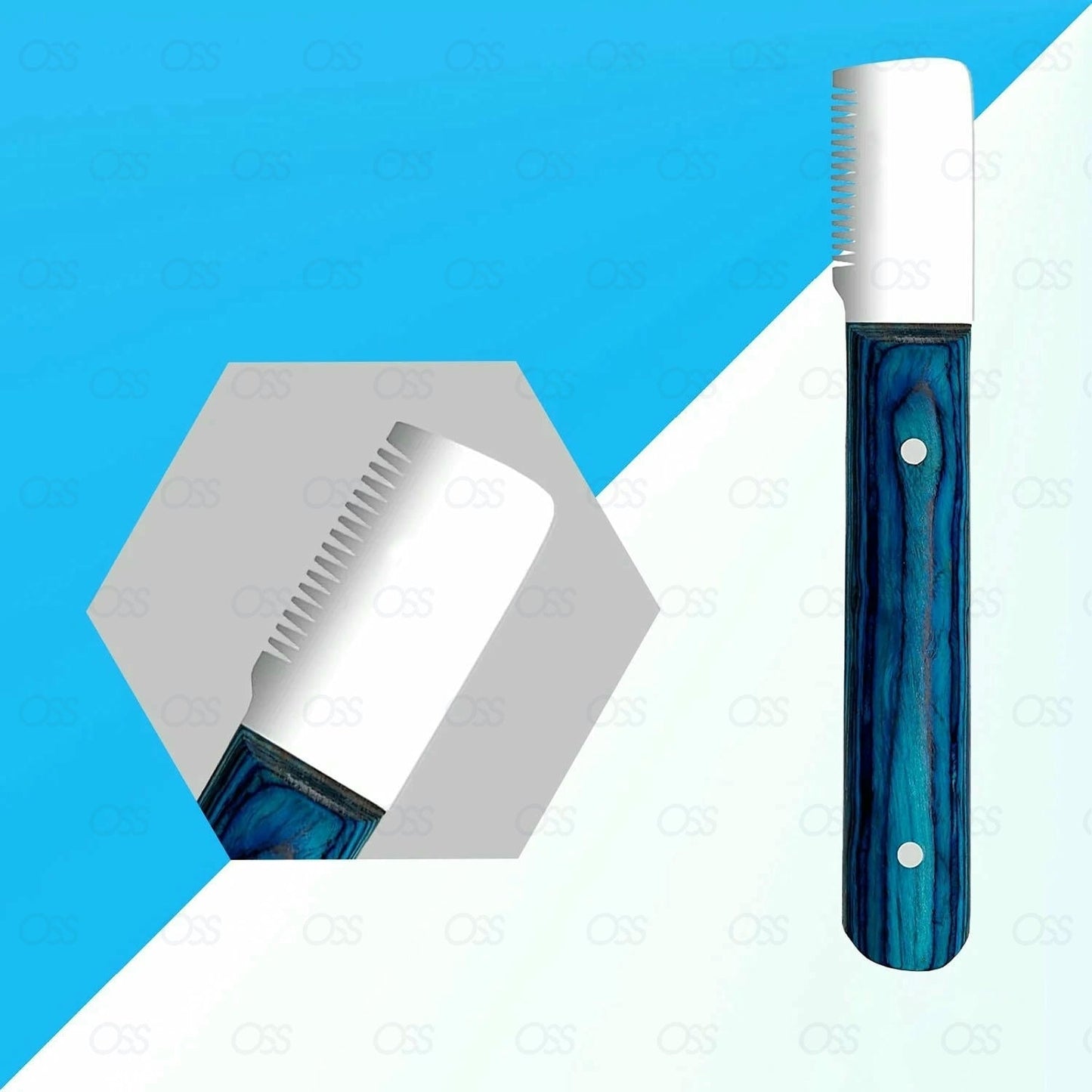 Animal Pet Stripping Knife Hair Trimming Grooming Comb 6 in 1 Cat Dog Puppy Horse