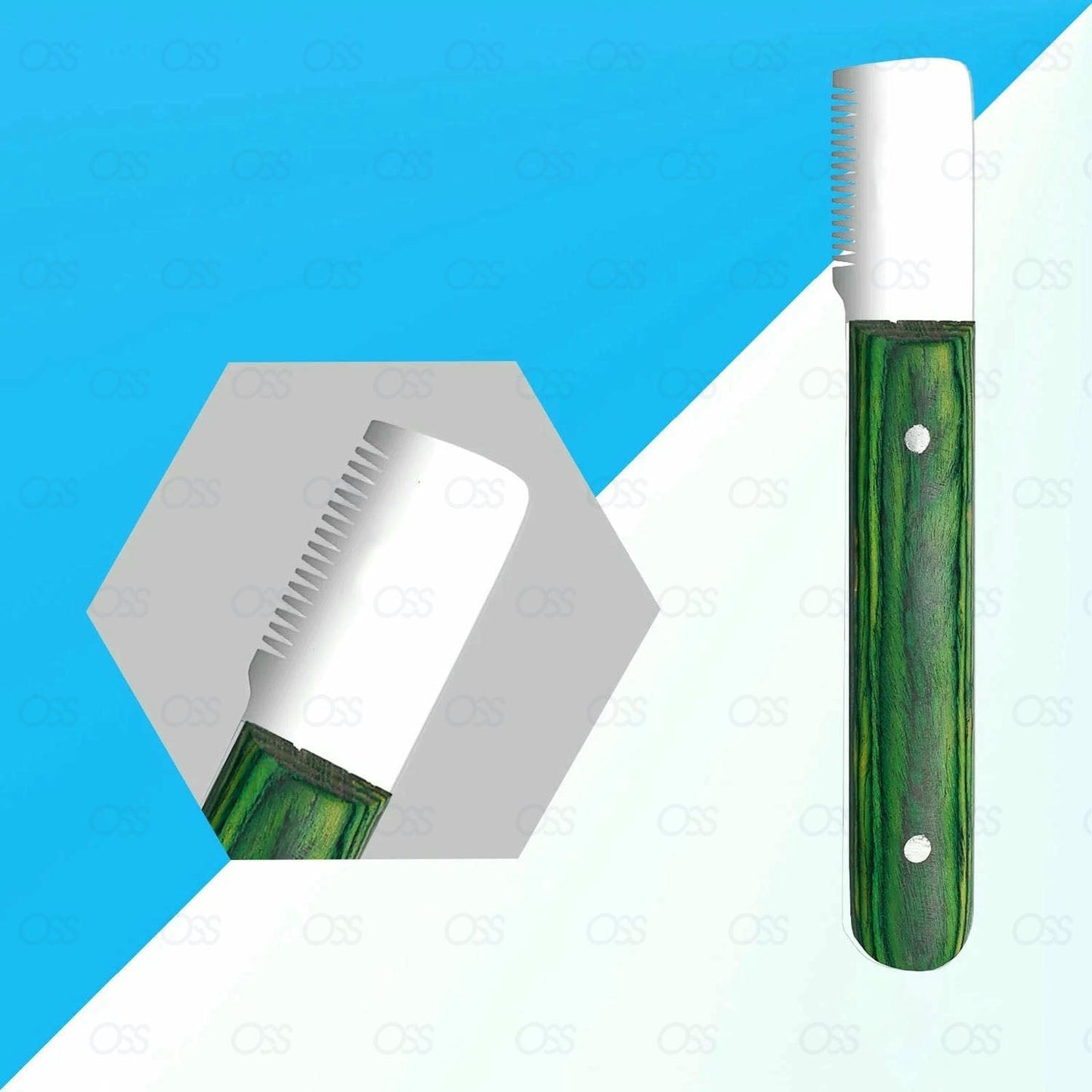 Animals Pet Stripping Knife Hair Trimming Grooming Comb 6 in 1 Cat Dog Puppy