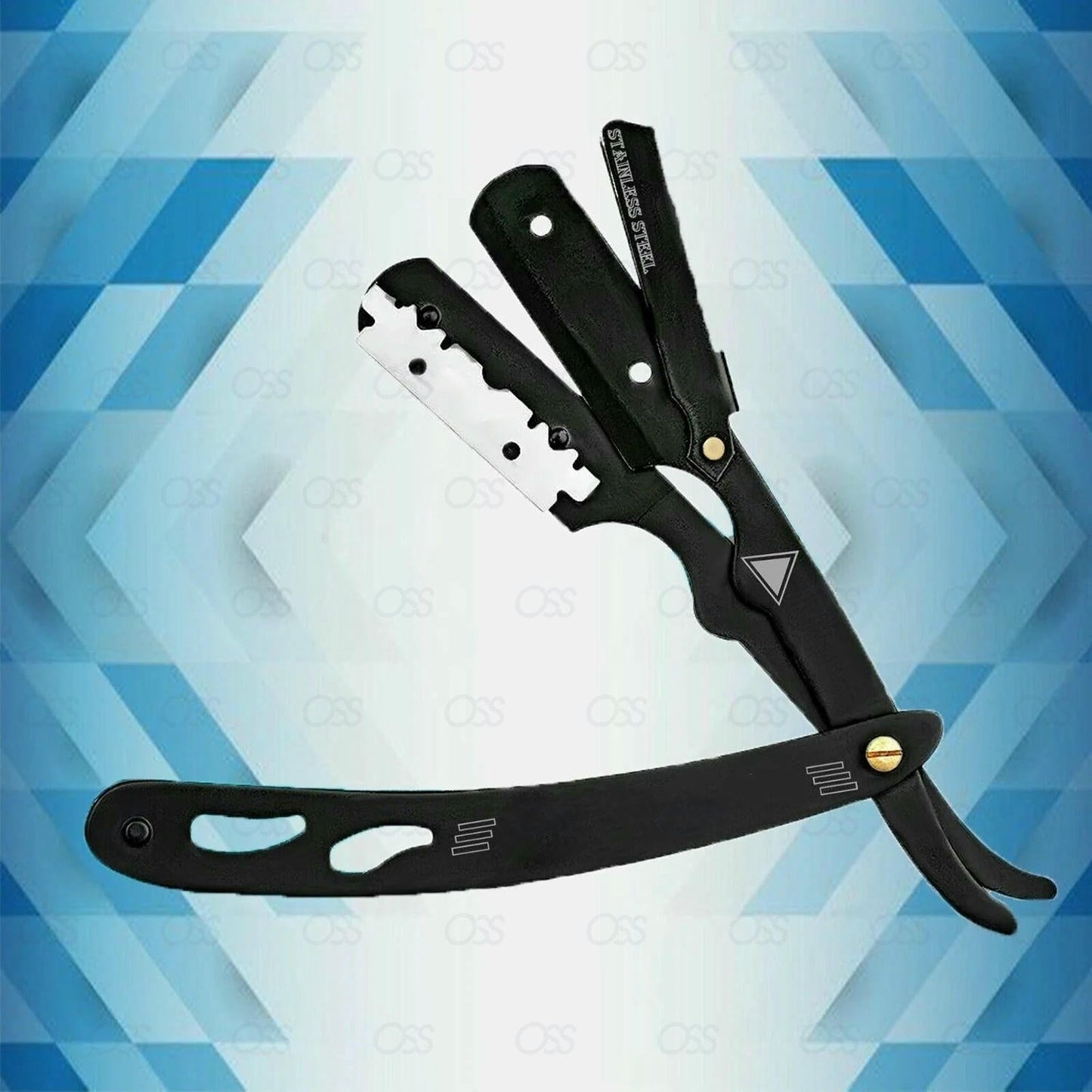 BARBER SALON STRAIGHT CUT THROAT SHAVING RAZOR RASOIRS RASOI NAVALHA + POUCH