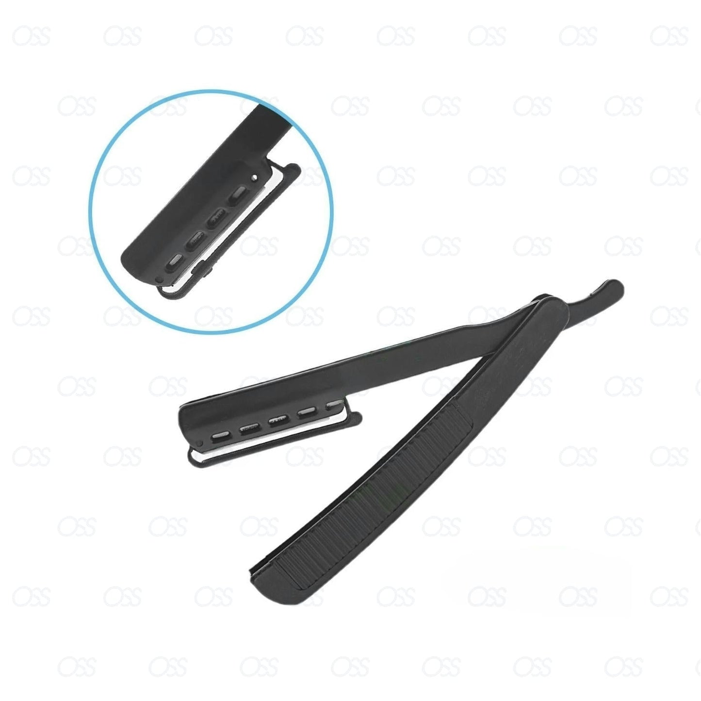 BARBER SALON STRAIGHT CUT THROAT SHAVING RAZOR SHAVETTE RASOIRS RASOI + BLADE