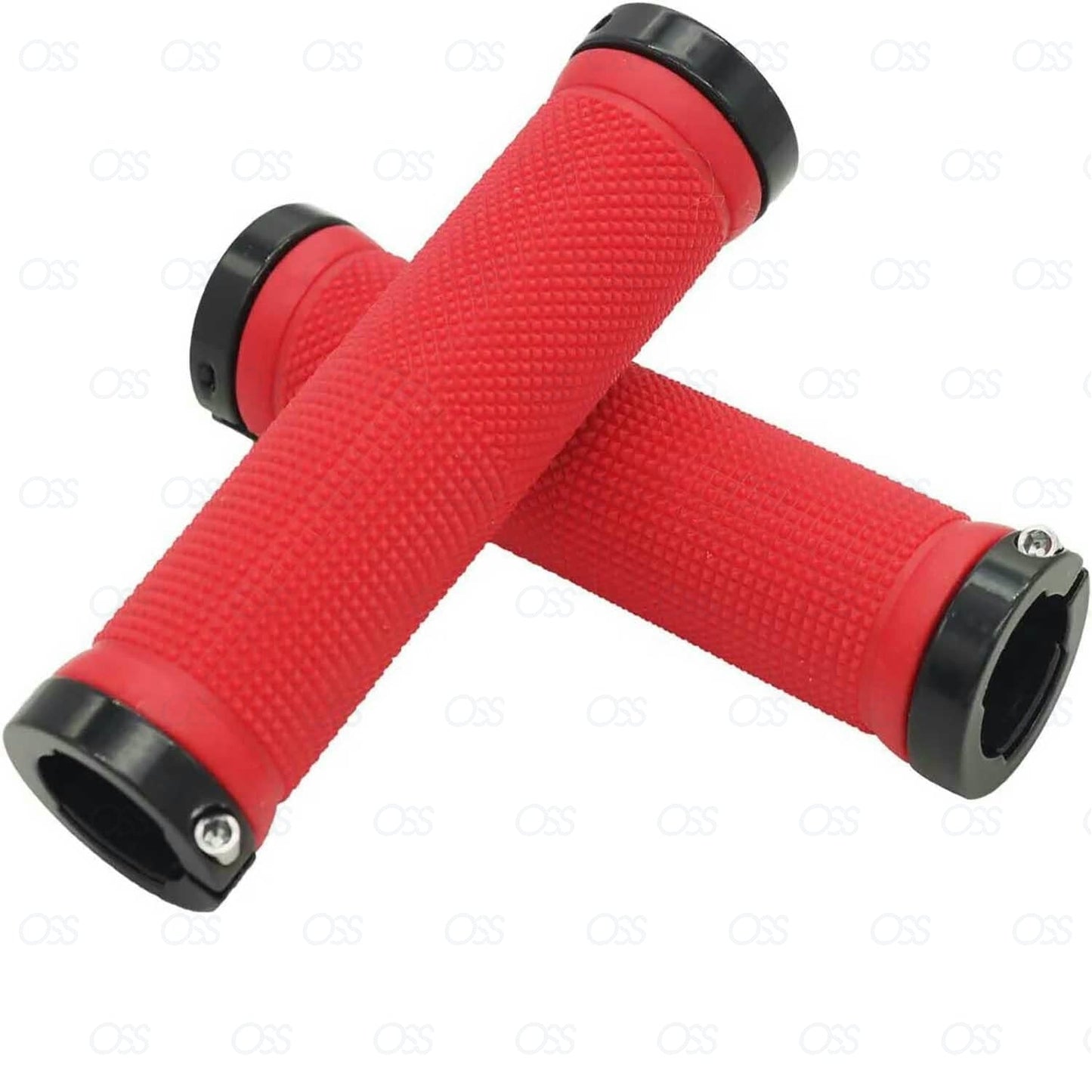 Bicycle Handle Bar Grips Double Lock On BMX MTB Mountain Bike Cycle Grip