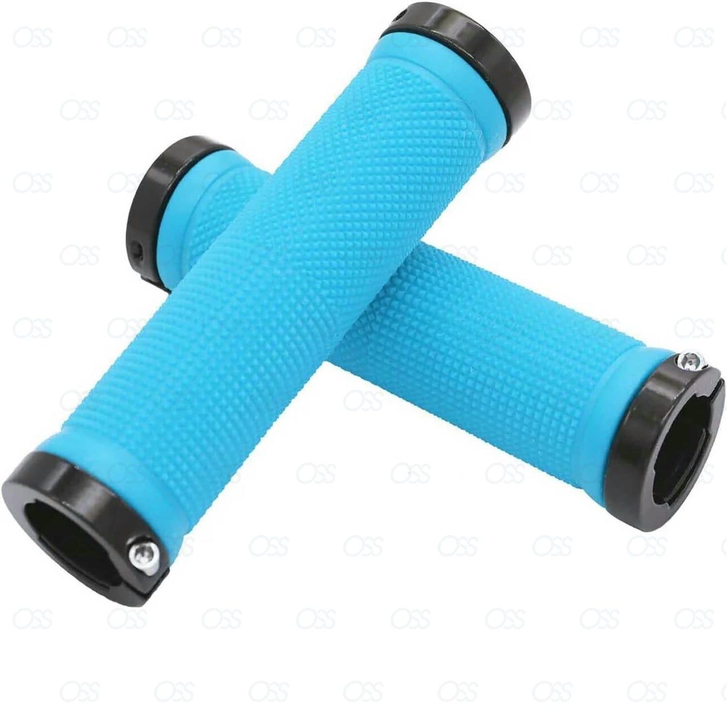 Bicycle Handle Bar Grips Double Lock On BMX MTB Mountain Bike Cycle Grip
