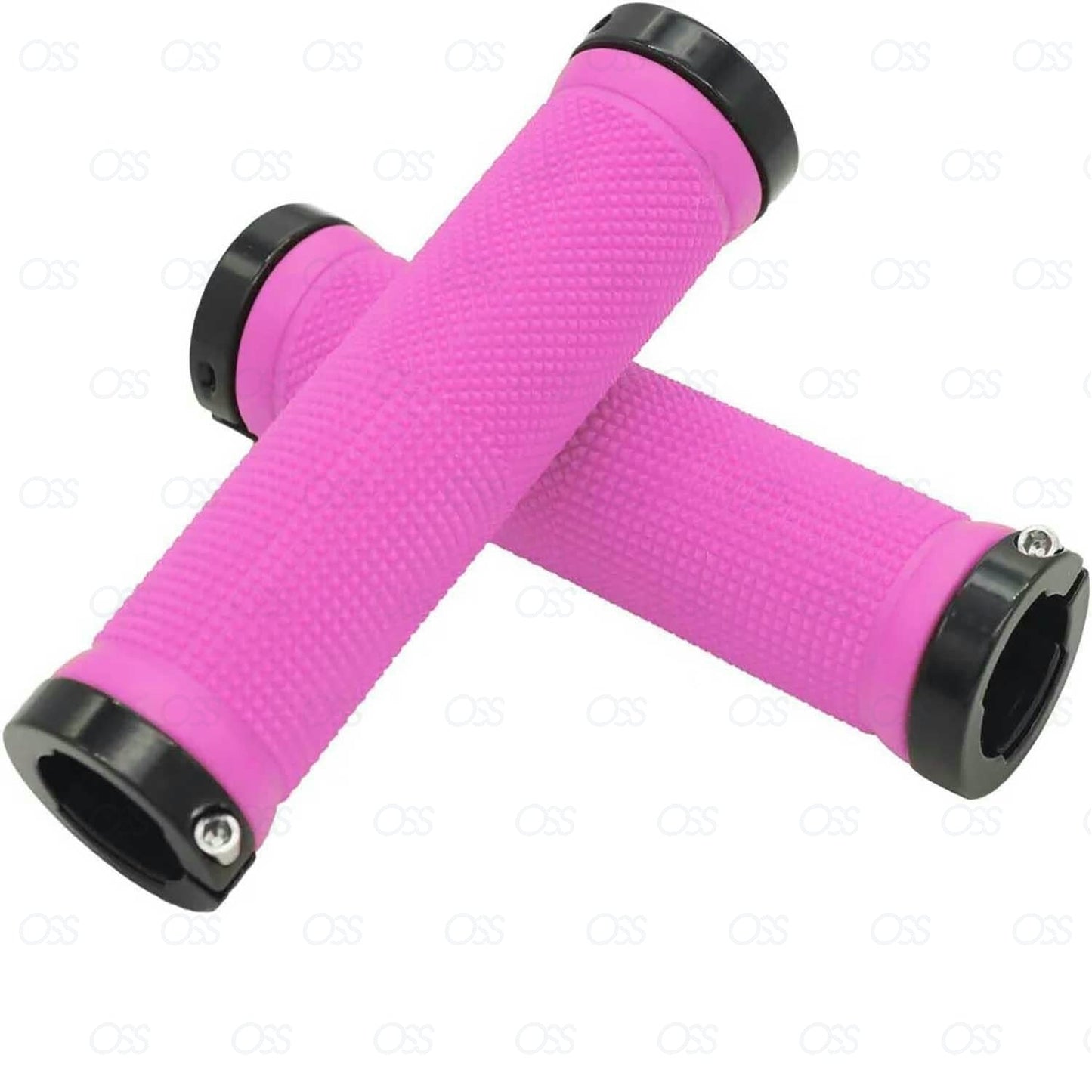 Bicycle Handle Bar Grips Double Lock On BMX MTB Mountain Bike Cycle Grip