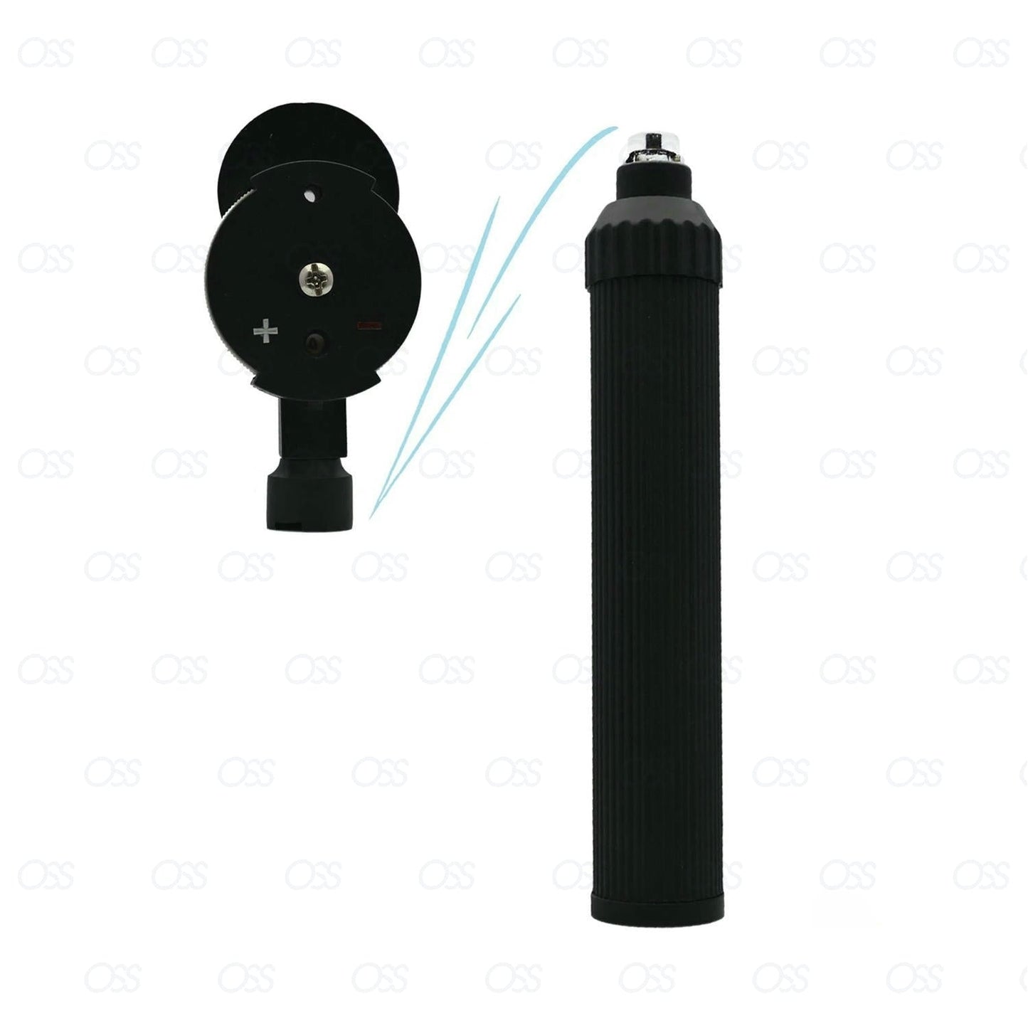 Black ENT Otoscope Ophthalmoscope Opthalmoscope Nasal Larynx Diagnostic Set