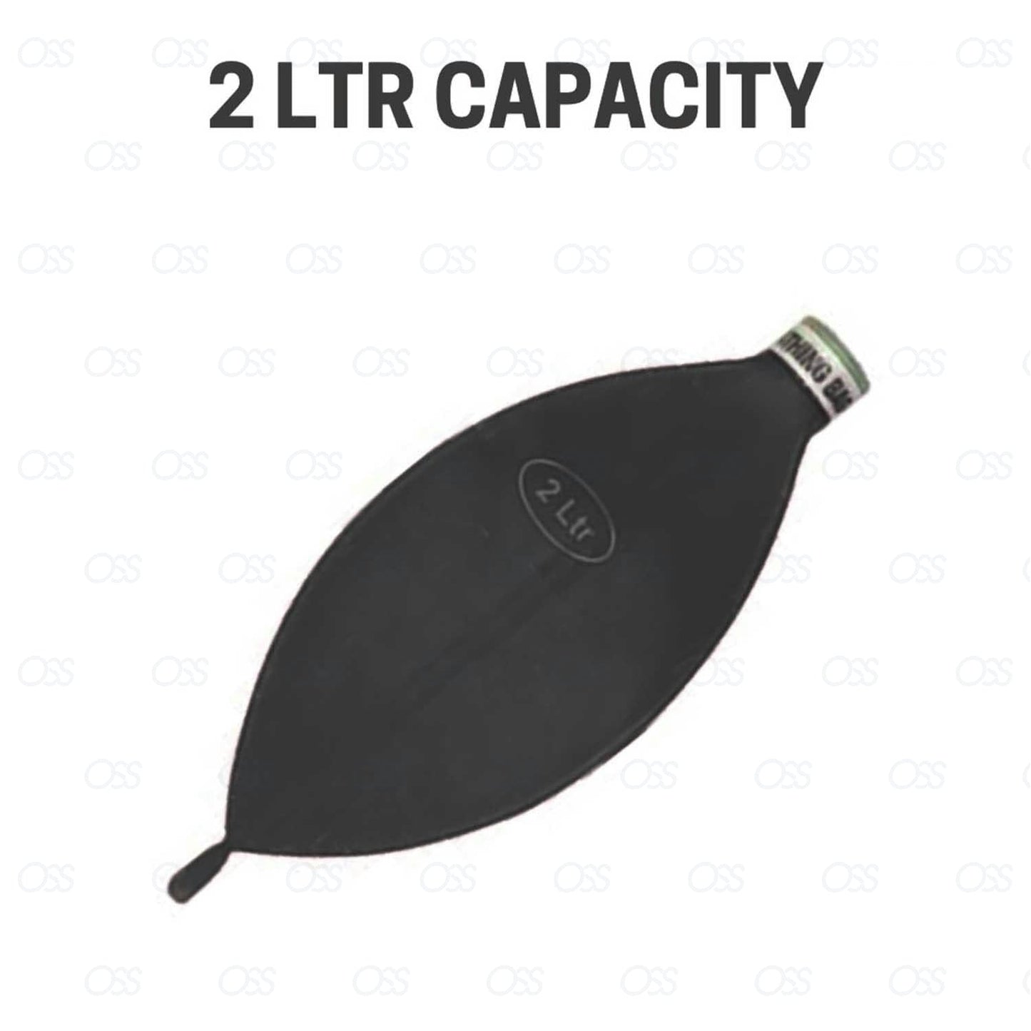 Black Rubber Rebreathing Bag Set 0.5 1 2 3 Litre Medical Hospital Lung