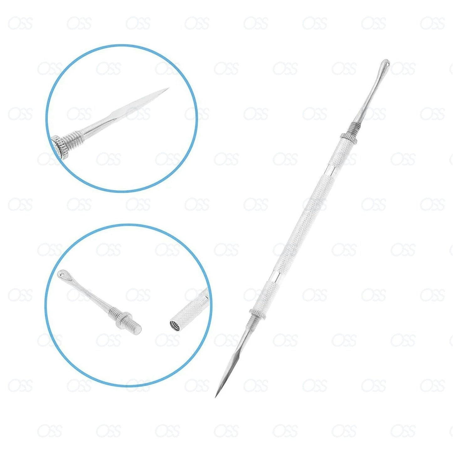 Blackhead Whitehead Pimple Acne Blemish Comedone Extractor Remover Tool Set