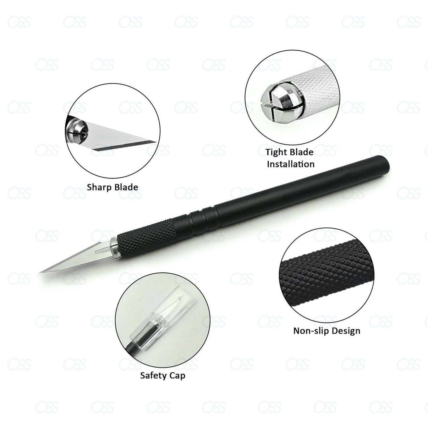 Blades Steel Craft Artwork Sculpture Knife with Handle Carving Stencil Craft UK