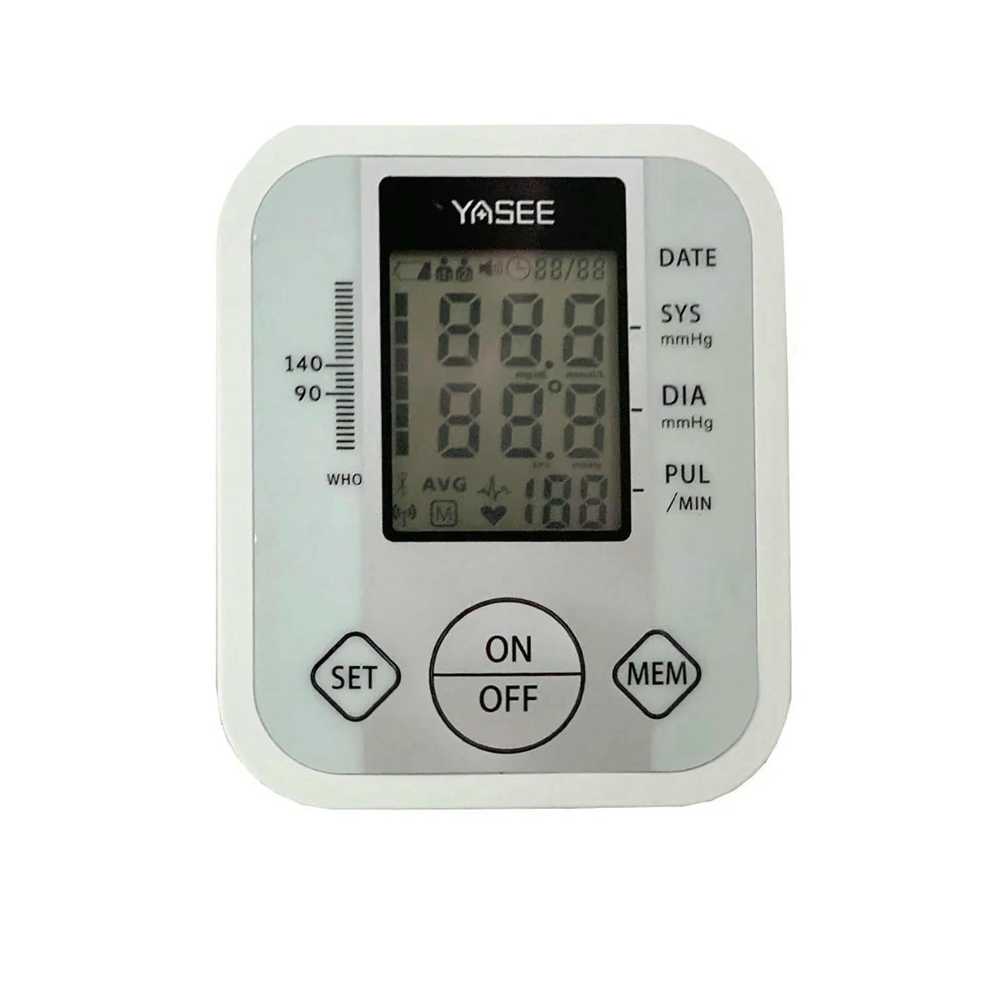 Blood Pressure Monitor Upper Arm Digital BP Monitor with Large Cuff Fully Automatic Irregular Heartbeat & Pulse Rate Monitoring Meter