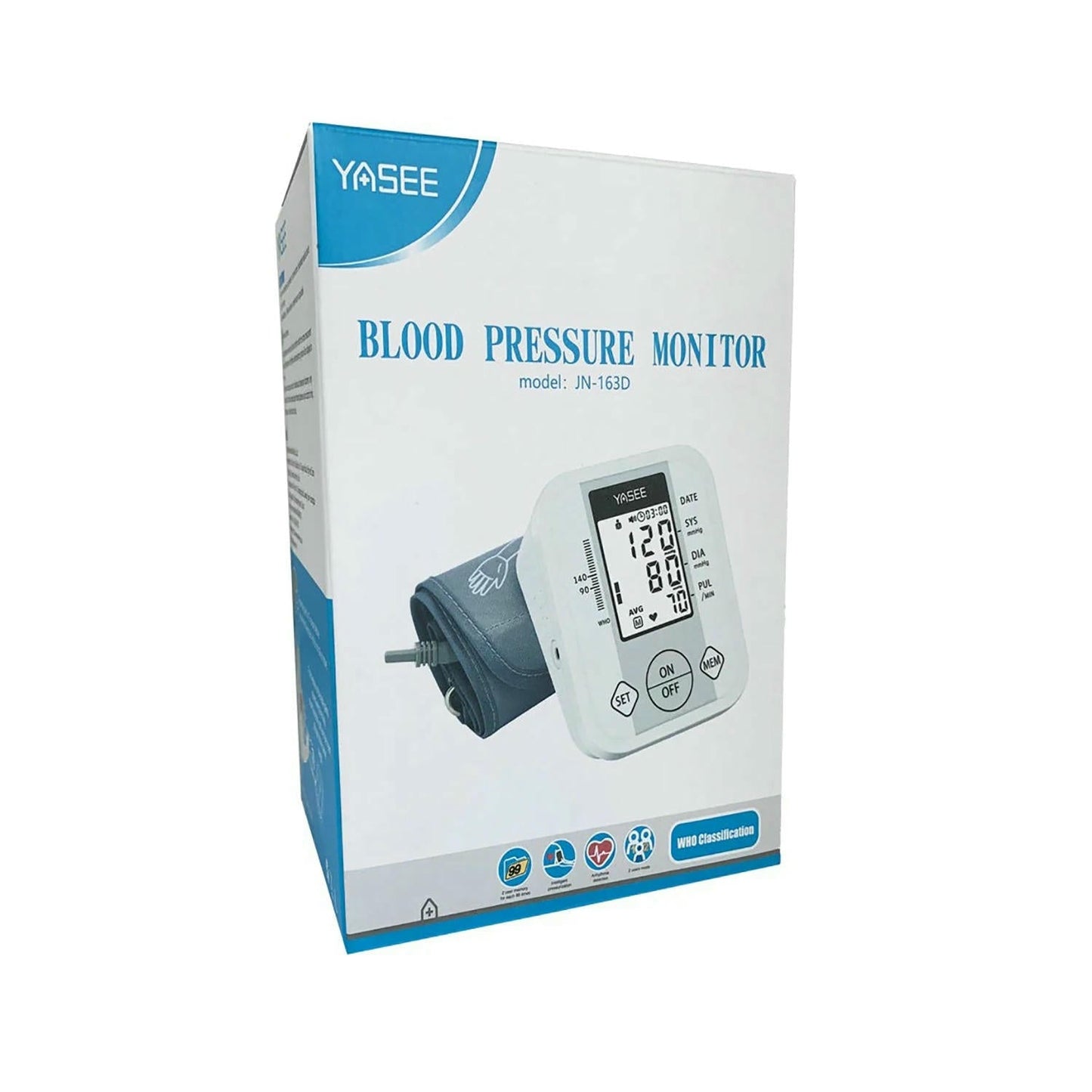 Blood Pressure Monitor Upper Arm Digital BP Monitor with Large Cuff Fully Automatic Irregular Heartbeat & Pulse Rate Monitoring Meter