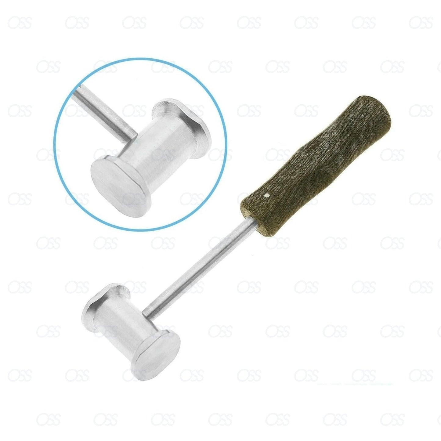 Bone Mallet Fibre Wood Handle Steel Orthopedic Surgical Instruments CeMark