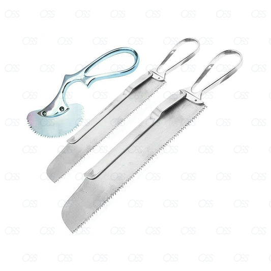 Bone Saw Orthopedic Surgical & Veterinary Instruments Straight Wide & Round