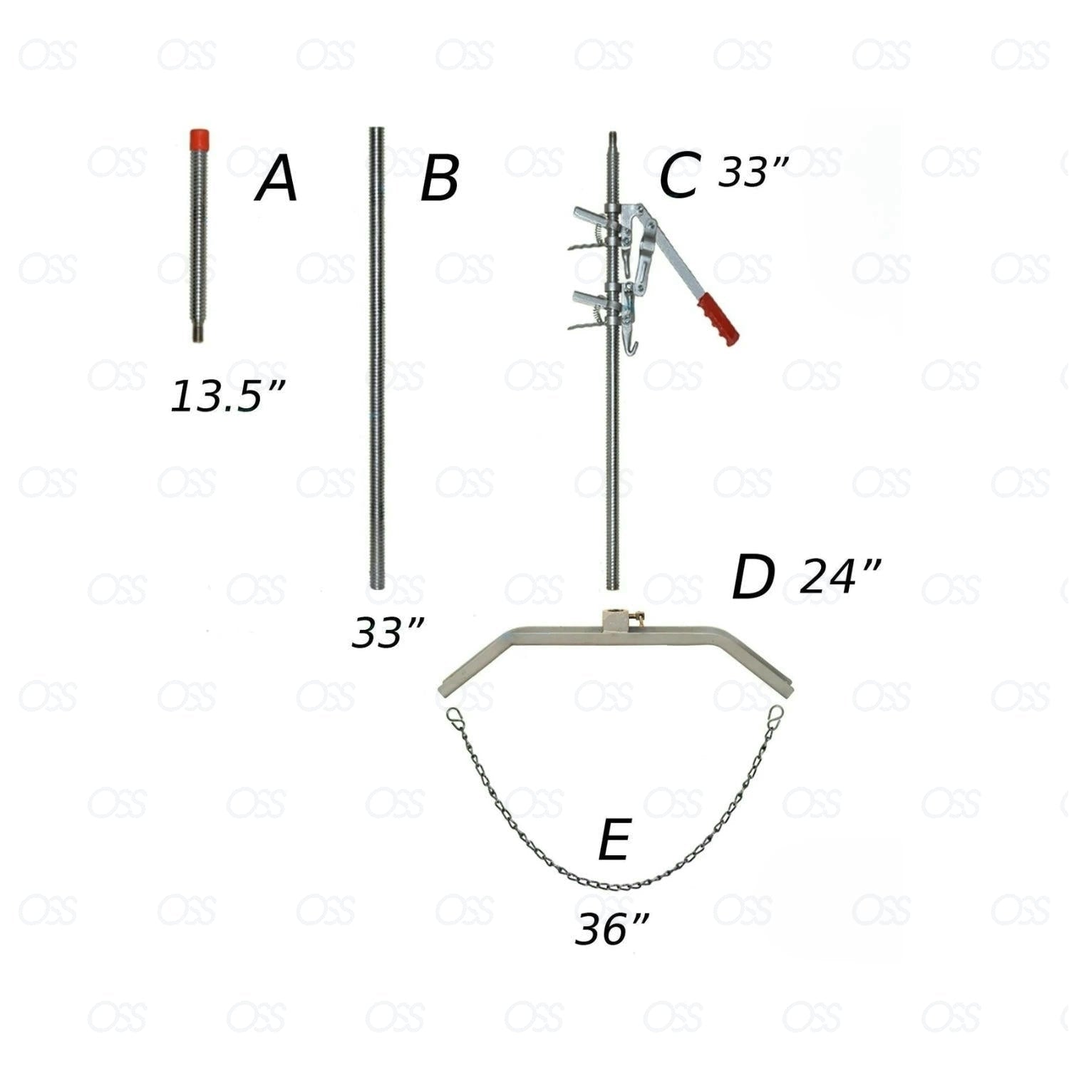 Calf Puller Jack Aid Fetal Extractor Heavy Duty Difficult Calving Hand ...