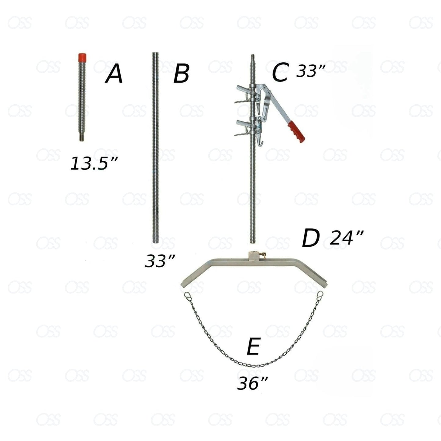 Calf Puller Jack Aid Fetal Extractor Heavy Duty Difficult Calving Handle