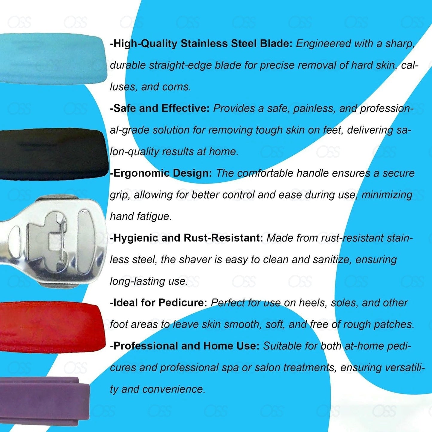 Callus remover Callus Corn Hard Skin Remover Shaver Foot Scraper Pedicure Kit