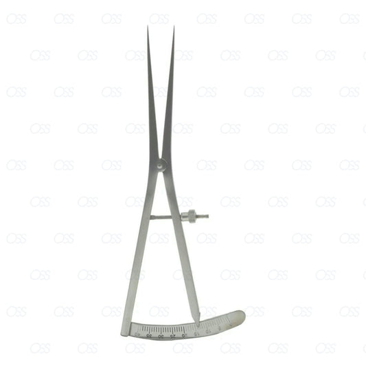 Castro Viejo Ridge Mapping Calipers Stainless Steel Curved Design Dental Implant 0-40 mm