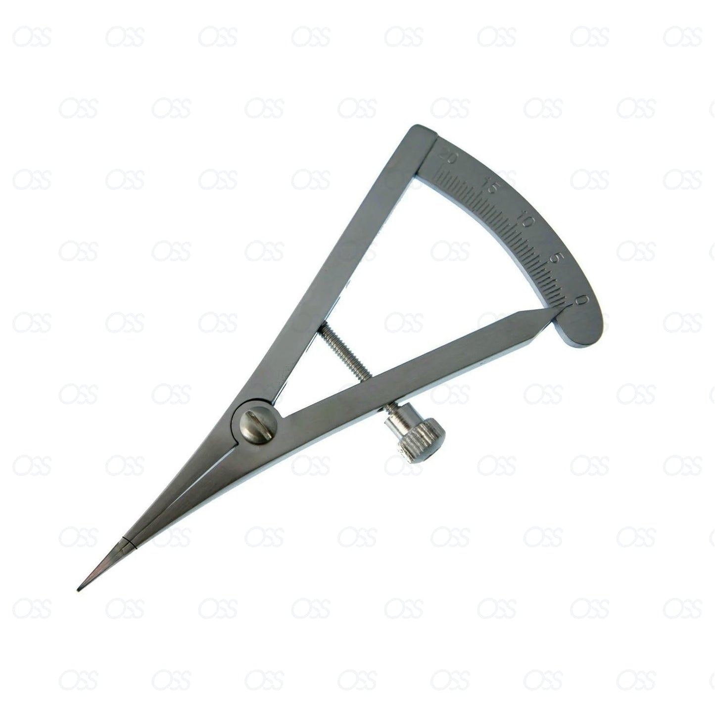 Castroviejo 20mm Calipers Curved Dental Orthopedic Measuring Instruments CE