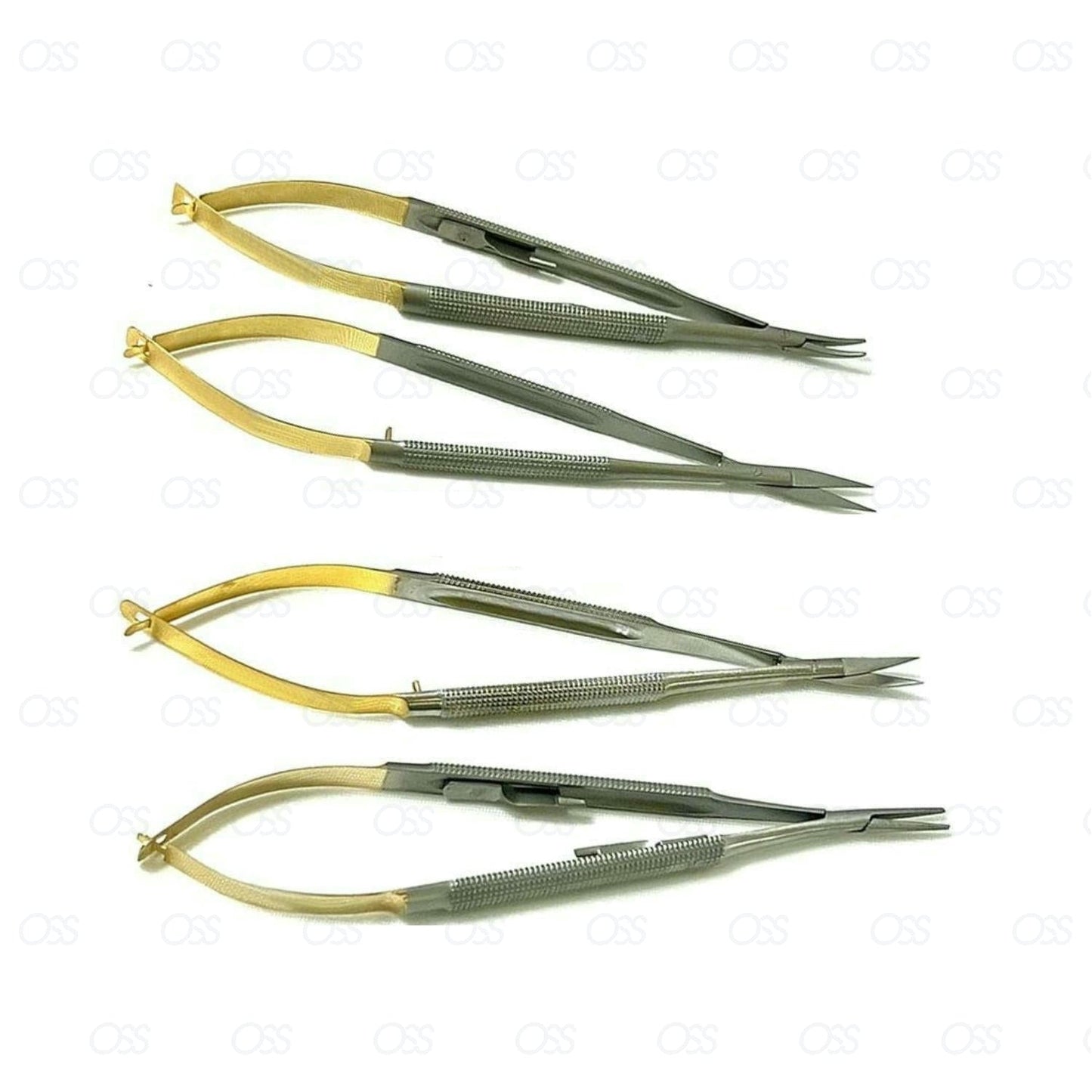 Castroviejo Micro Scissors Needle Holder TC Tip 14,11 cm Straight Curved CE