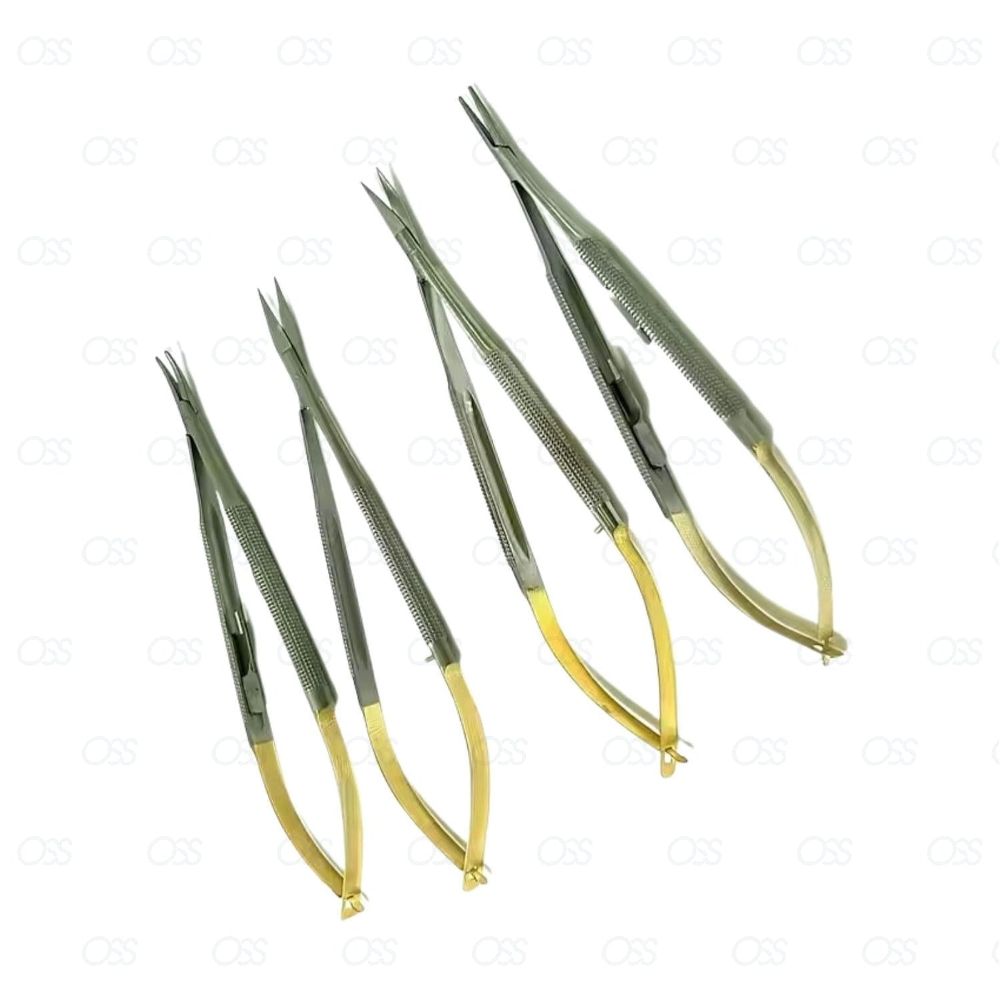 Castroviejo Micro Scissors Needle Holder TC Tip 14,11 cm Straight Curved CE