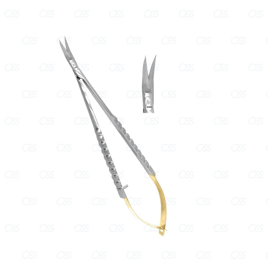 Castroviejo Micro Scissors TC Tip Needle Holder Straight Curved Surgical