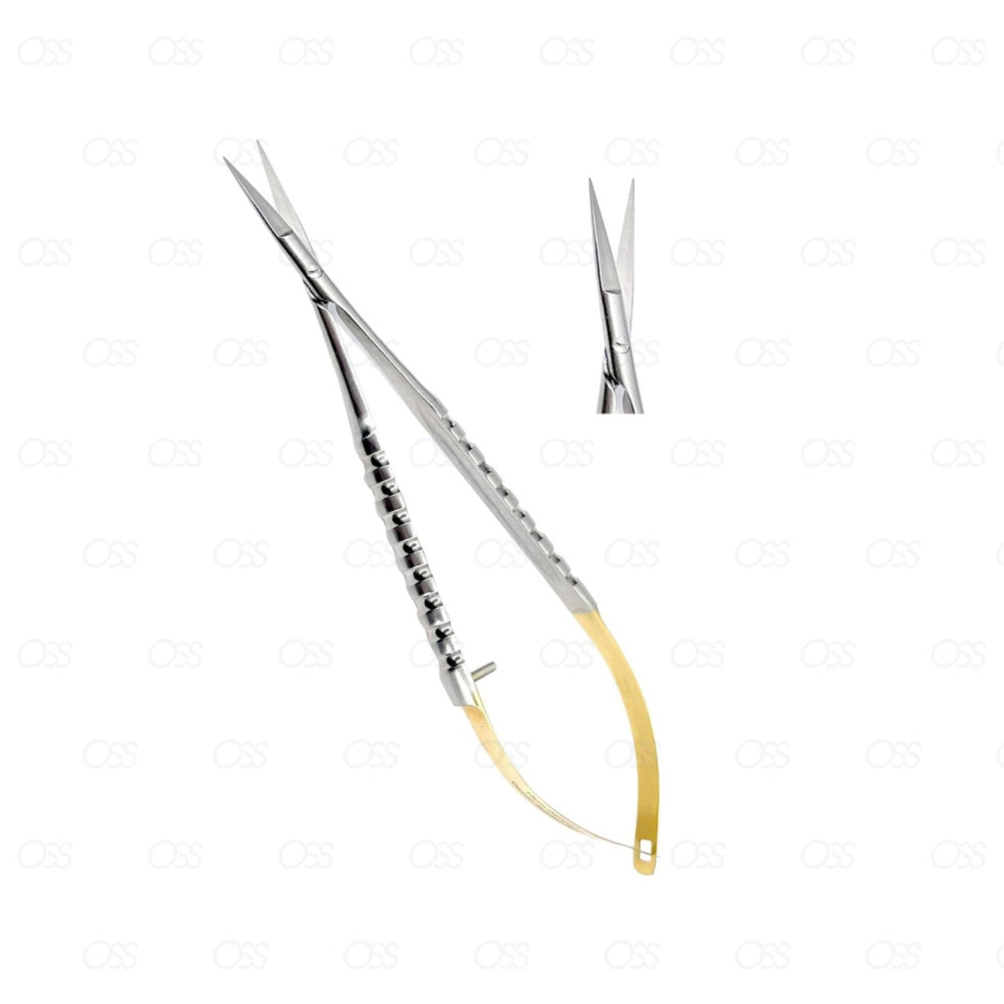 Castroviejo Micro Scissors TC Tip Needle Holder Straight Curved Surgical