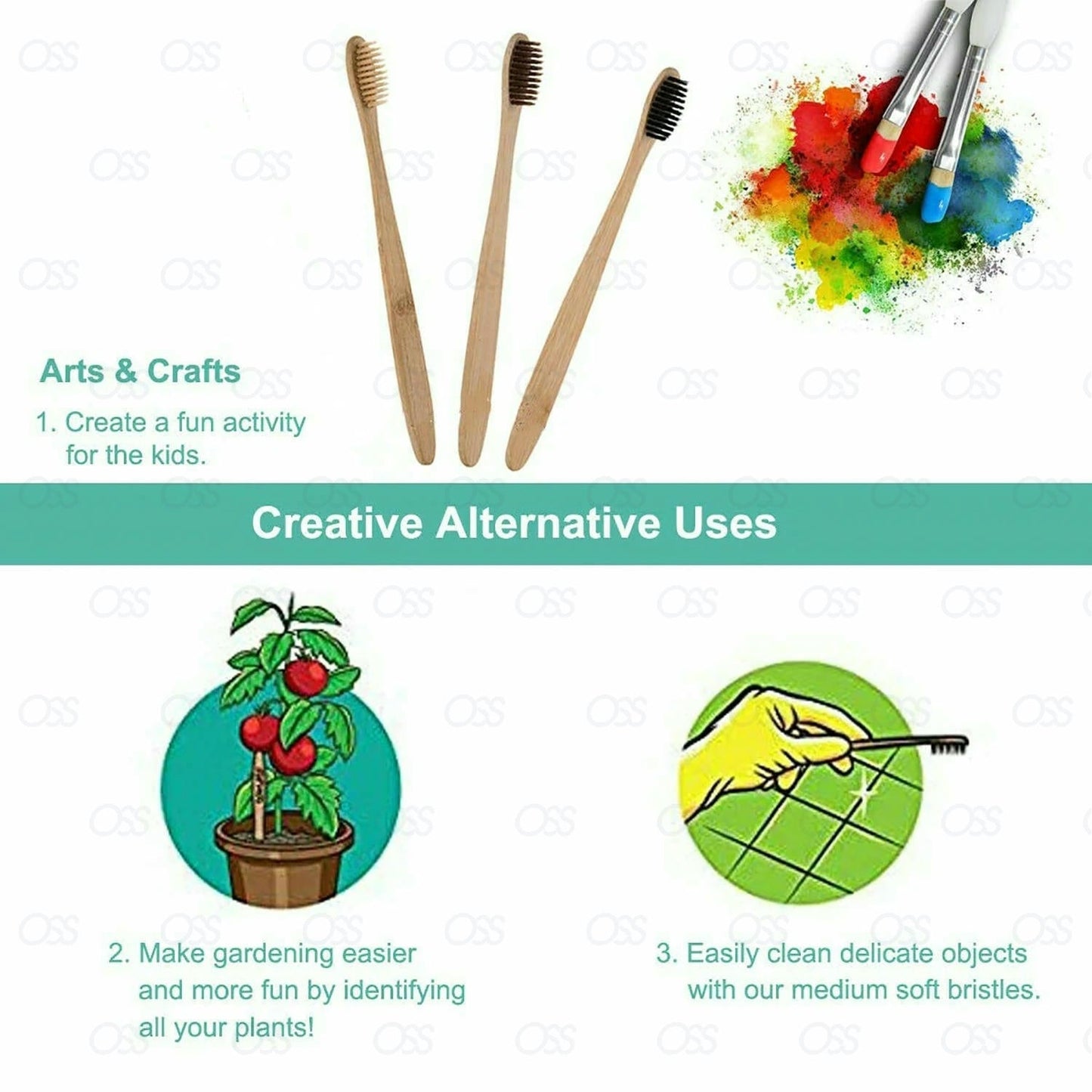 Charcoal Teeth Tooth Whitening Powder Natural Organic Toothpaste Toothbrush Oral