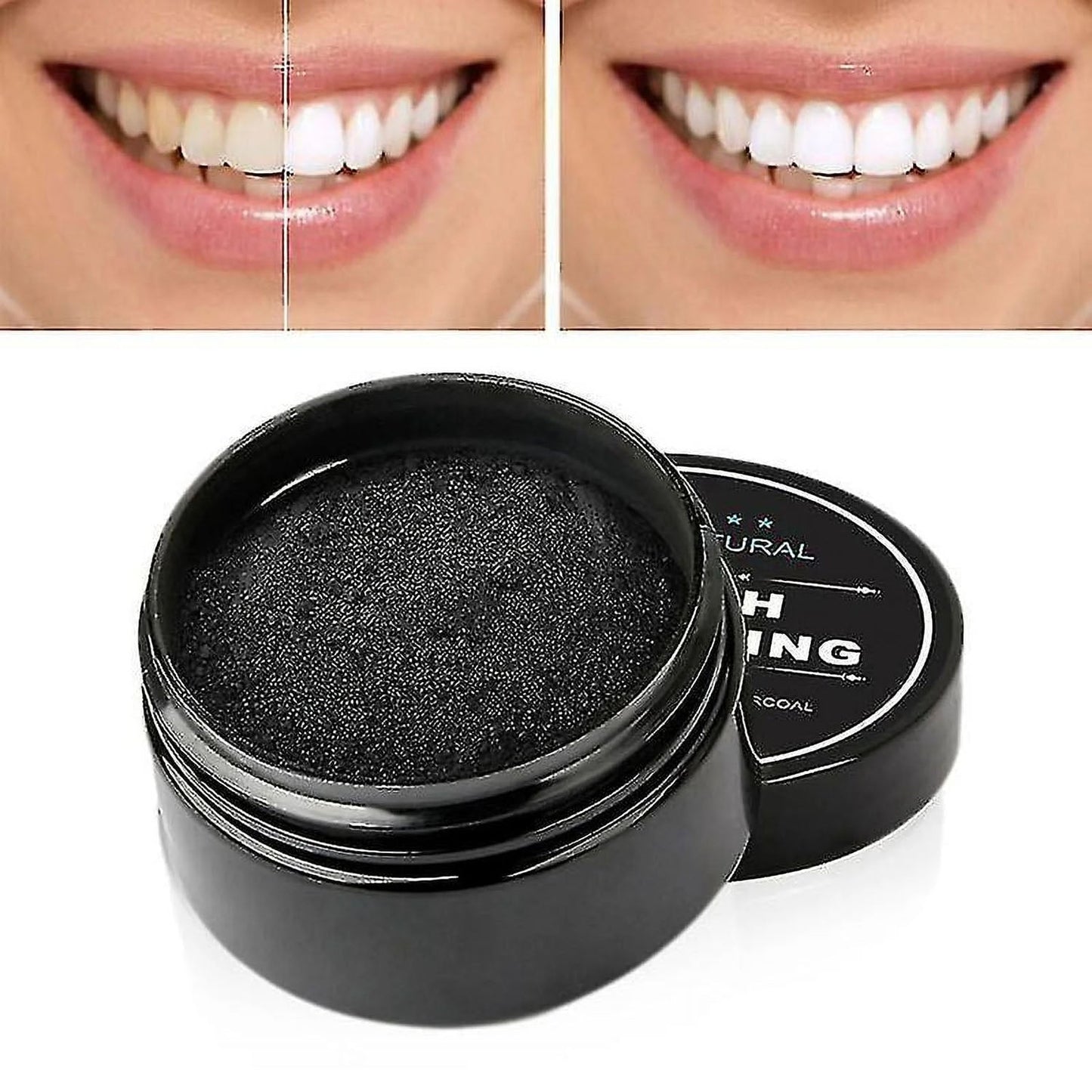 Charcoal Teeth Tooth Whitening Powder Natural Organic Toothpaste Toothbrush Oral