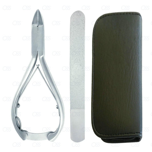 Chiropody Toe Nail Clippers 5.5 for Extra Thick Nails Podiatry Heavy Duty Cutters Kit Set