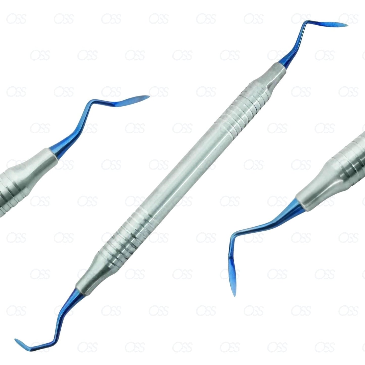 Composite Filling Instruments 5 PCS Dental Restorative Silver Blue Coated CE