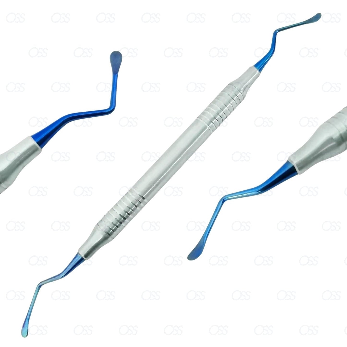 Composite Filling Instruments 5 PCS Dental Restorative Silver Blue Coated CE