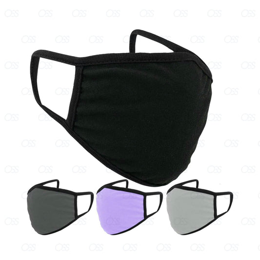 Cotton Face Mask Protective Covering Mouth Masks Washable Reusable Black LOT UK