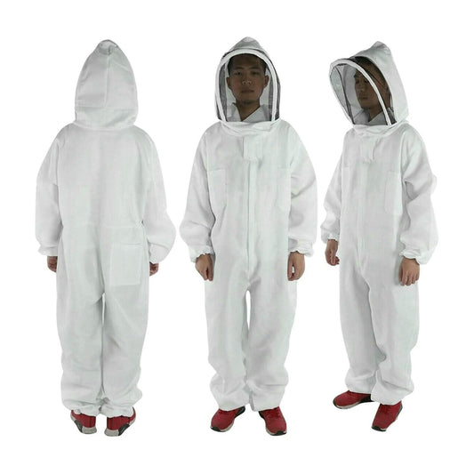 Cotton Full Body Beekeeping Clothing Veil Hood Hat Clothes Jaket Protective Beekeeping Suit Beekeepers Bee Suit Equipment