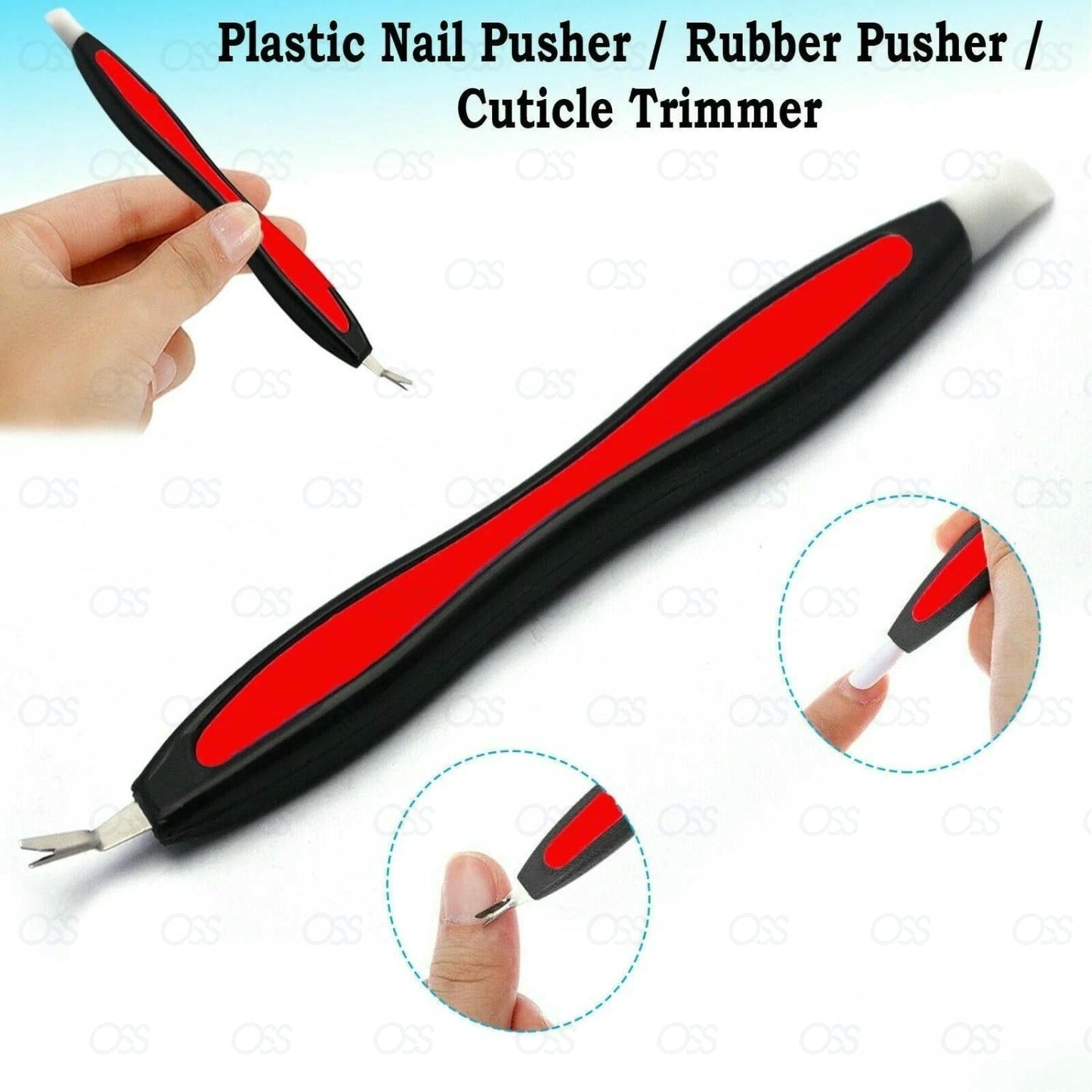 Cuticle Pusher UV Gel Polish Soak Off Remover Tool Nail Arts Cuticle Trimmer