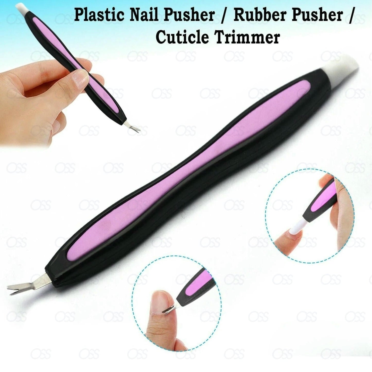 Cuticle Pusher UV Gel Polish Soak Off Remover Tool Nail Arts Cuticle Trimmer
