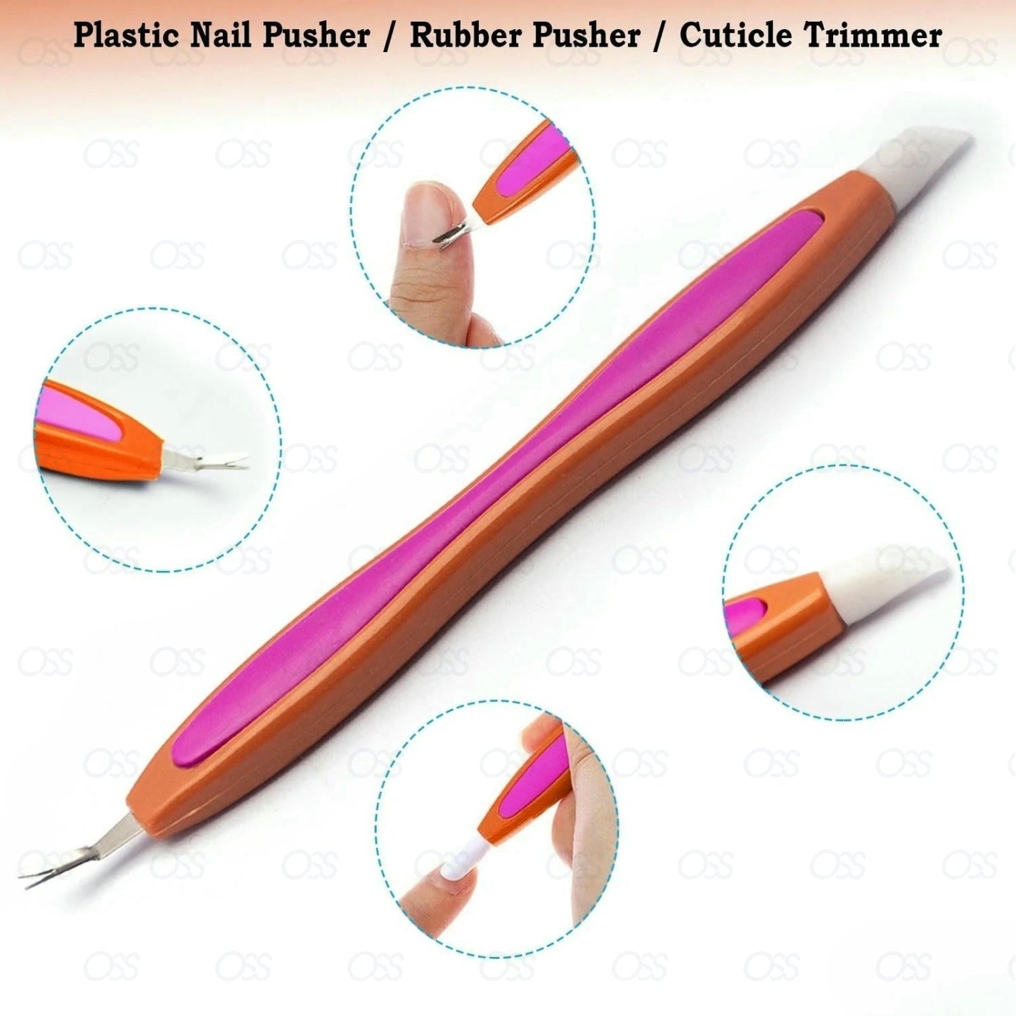 Cuticle Pusher UV Gel Polish Soak Off Remover Tool Nail Arts Cuticle Trimmer