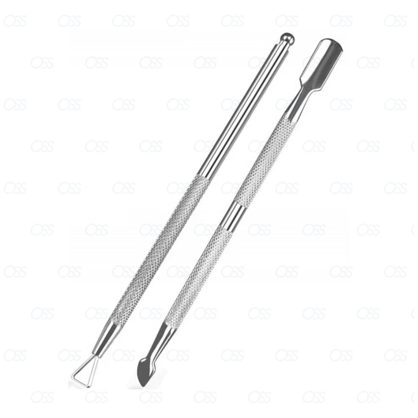 Cuticle Pusher and UV Gel Nail Polish Remover [Pack of 2] Cuticle Remover & Trimmer | Nail Art Tools Scraper and Cleaner