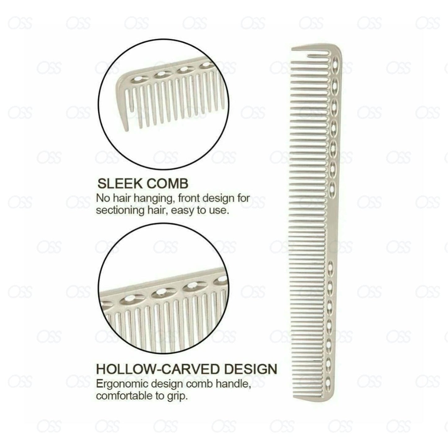Cutting Tail Comb Hair Hairdressing Barbers Salon Professional Unisex Hair Style Aluminium