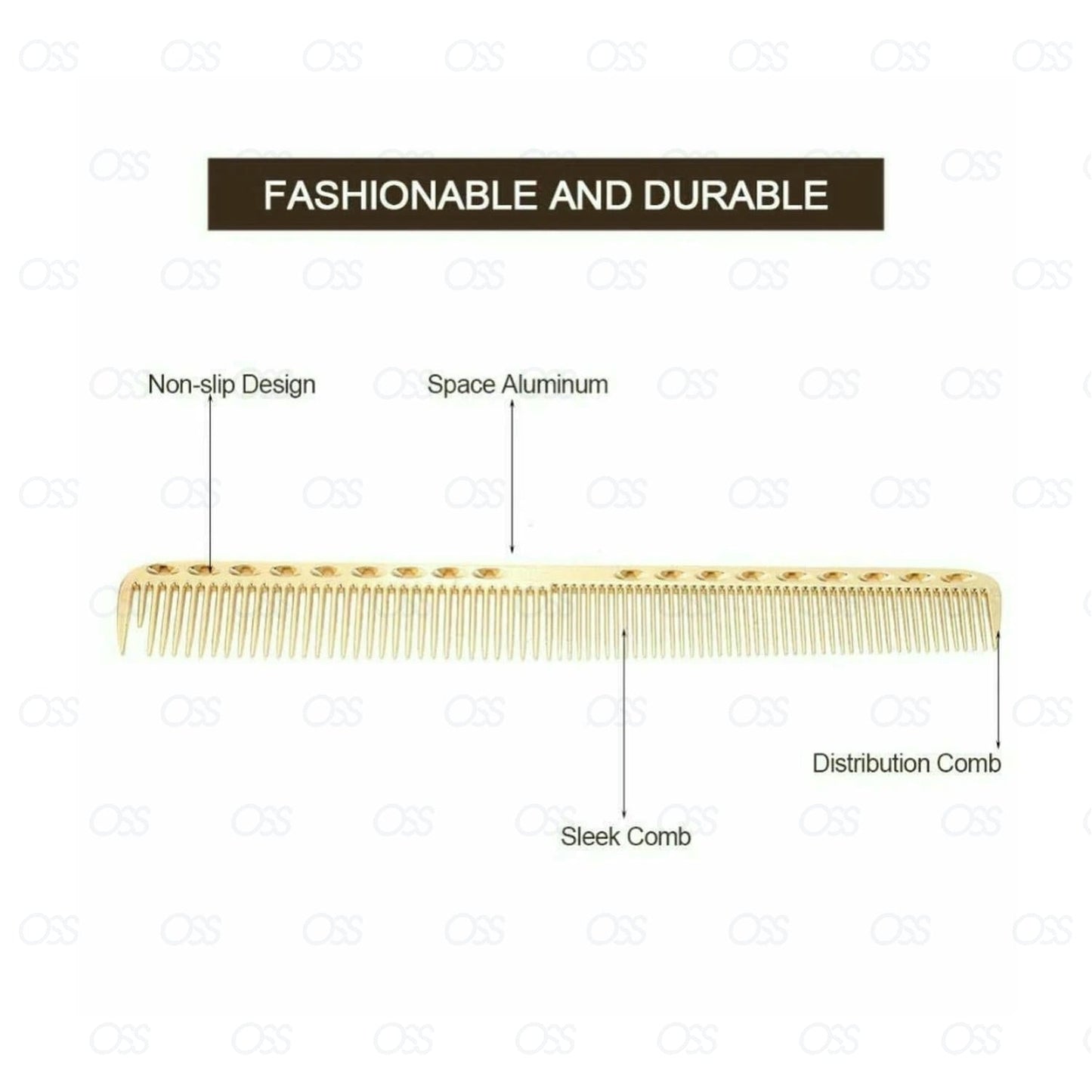 Cutting Tail Comb Hair Hairdressing Barbers Salon Professional Unisex Hair Style Aluminium