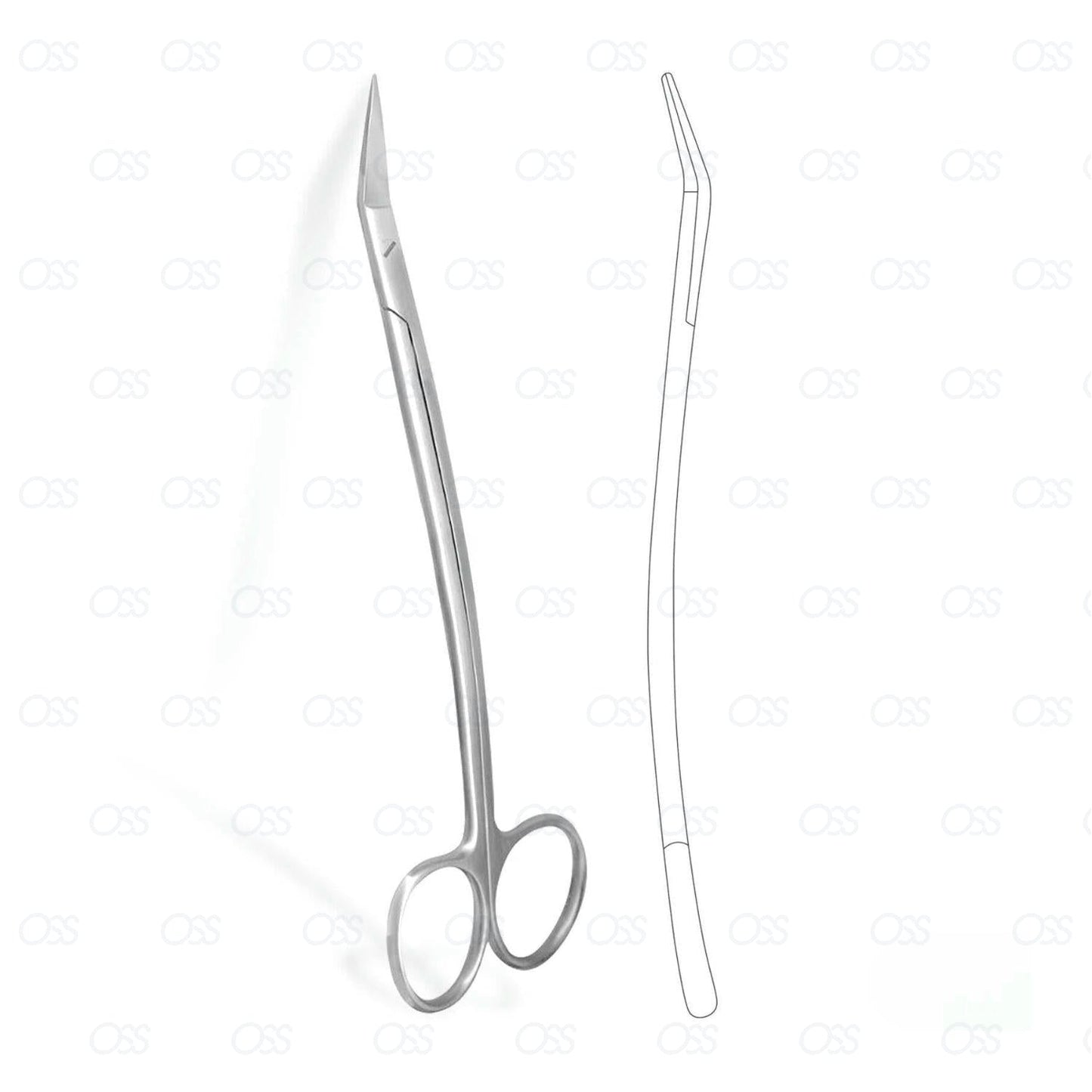 Dean Scissors Angled 17cm Surgical Veterinary Dental Orthopedic Instruments CE