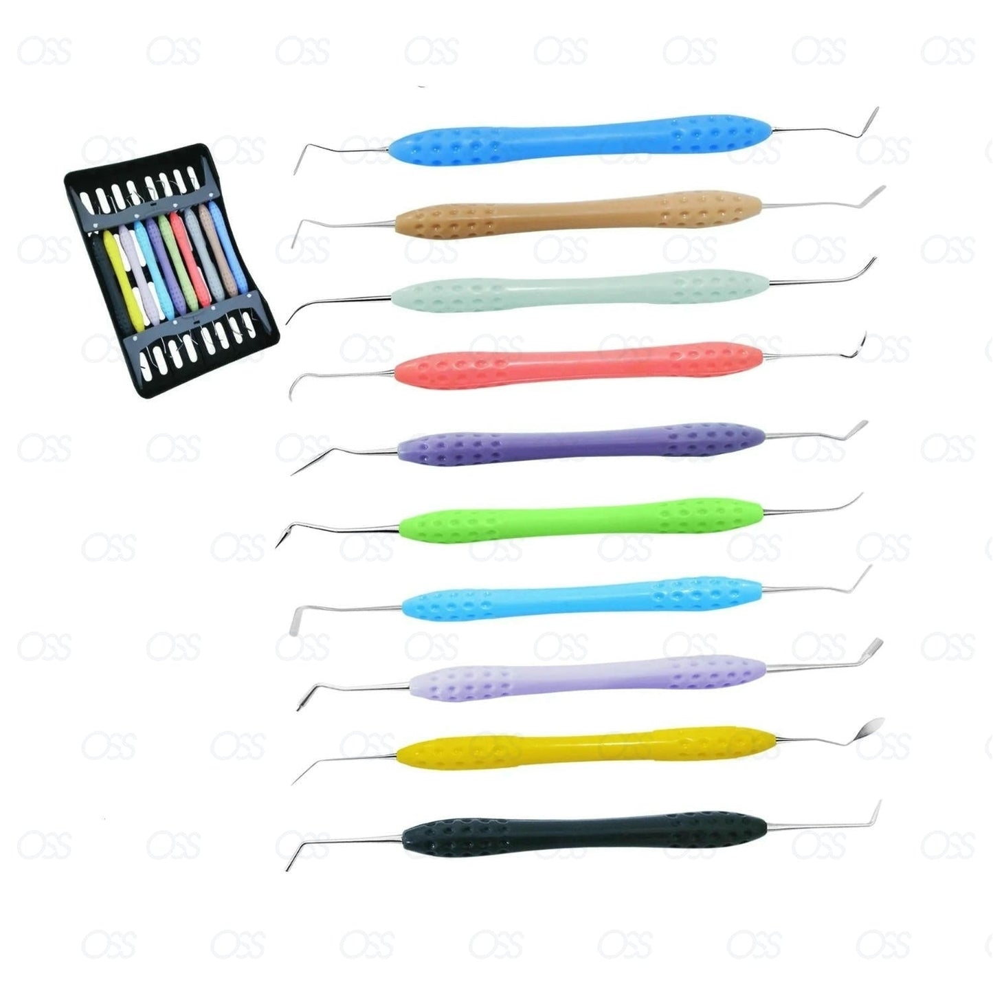 Dental Composite Instruments Filling & Restorative Periodental Silicon Handle CE