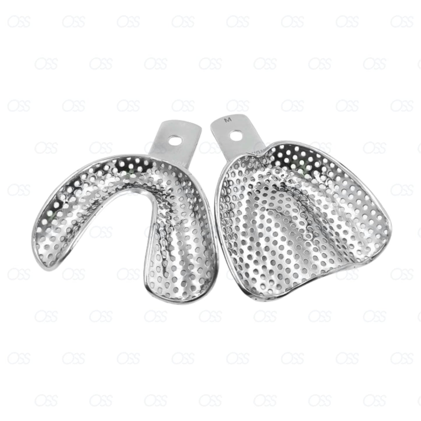 Dental Impression Trays Full Denture Perforated Set of 10 SML Upper Lower CE