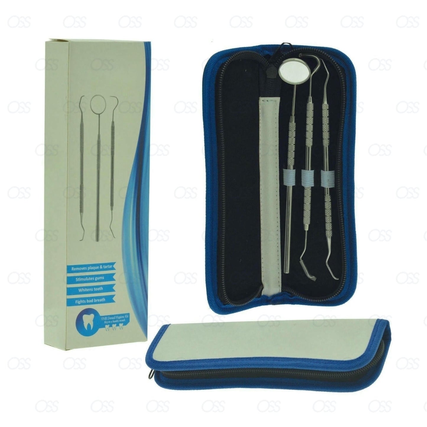 Dental Kit Tooth Scraper Mirror Scale Set Tartar Calculus Plaque Remover CE